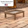 imageDutchCrafters Amish American Made Platform Bird Feeder Free Standing Ground Bird Feeders for Outdoors with Raised Seed Tray for Wild Birds Chicken Squirrel Gift for Birdwatchers Milwaukee BrownWeathered Wood