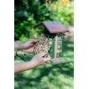 imageDutchCrafters Amish Poly Recycled Plastic Hanging Double Suet Feeder with Covered Roof Perches  Two Cage Bird Seed Block Cake Holder  Made in USA Tudor Brown ampamp WeatherwoodTudor Brown  Weatherwood