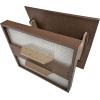 imageDutchCrafters Amish USA Made Poly Extra Large Fly Through Bird Feeder Post Mount for 4quot x 4quot Covered Bird Feeder Open Platform Seed Tray for Outdoor Outside Garden Yard Tudor Brown ampamp WeatherwoodTudor Brown  Weatherwood