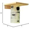 imageDutchCrafters Cedar Wood Pole Mount Gilbertson Bluebird House with Removable Base Weatherproof Wooden Birdhouse Blue Bird Nesting Box for OutdoorsNatural