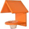 imageDutchCrafters FenceMount Poly Oriole Feeder for Outdoors with Removable Jelly Cup and Orange Rod Mealworm BirdFeeder Orange  Amish Made in USABright Orange  Bright Orange