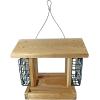 imageDutchCrafters Large Cedar Wood Hopper Bird Feeder with Suet Cages Wooden Outdoor Feeder for Birds Hanging Mount  Amish Made in USA