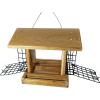 imageDutchCrafters Large Cedar Wood Hopper Bird Feeder with Suet Cages Wooden Outdoor Feeder for Birds Hanging Mount  Amish Made in USA
