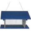 imageDutchCrafters Large Plastic Poly Double Entry Post Mount Bluebird Feeder for Mealworms with Removable Clear Acrylic Sides AllSeason Mealworm Feeder for Wild Songbirds  Made in USA Gray ampamp BlueBlue  Light Gray