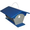 imageDutchCrafters Large Plastic Poly Double Entry Post Mount Bluebird Feeder for Mealworms with Removable Clear Acrylic Sides AllSeason Mealworm Feeder for Wild Songbirds  Made in USA Gray ampamp BlueBlue  Light Gray