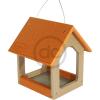 imageDutchCrafters Mini Modern FlyThrough Hanging Bird Feeder with Covered Roof ampamp Aluminum Mesh Seed Tray Plastic Poly  Amish Made in USA Cedar ampamp Weathered WoodCedar  Weathered Wood