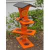imageDutchCrafters Plastic Poly Double Platform Hanging Oriole Bird Feeder with Fruit Slice Holders ampamp Nectar Cups Jelly Bird Feeders for Outside  Amish Made in USA Triple Black ampamp Bright OrangeBlack  Bright Orange