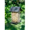 imageDutchCrafters Plastic Poly Hanging Whole Peanut Bird Feeder for Large Birds Woodpeckers Crows Blue Jays for Outdoor Garden Yard  USA Amish Made Black ampamp WeatherwoodBlack  Weatherwood
