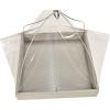 imageDutchCrafters Plastic Poly Large Square Hanging Bird Feeder with Mesh Seed Tray and Clear Covered Roof Wild Songbird Feeder  Amish Made in America Turf GreenLight Gray