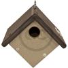 imageDutchCrafters Plastic Poly Small Diamond Wren Hanging Bird House Outdoor Bird Nesting Box Shelter  Amish Made in USA Milwaukee Brown ampamp Weathered Wood