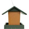 imageDutchCrafters Poly Hanging Hopper Bird Feeder Large Hanging Bird Feeder for Outside Outdoors  Amish American Made Turf Green ampamp CedarTurf Green  Cedar