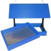imageDutchCrafters Poly Plastic Fly Through Bird Feeder with Removable Tray Covered FlyThru Mesh Tray Wild Bird Feeder  Amish Made in USA Bright Red ampamp BlackBright Blue  Black