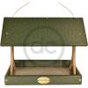 imageDutchCrafters Poly Plastic Hanging Fly Through Bird Feeder Covered FlyThru Mesh Tray Wild Bird Feeder  Amish Made in USA Hanging Turf Green ampamp Weathered WoodTurf Green  Weathered Wood