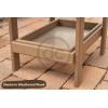 imageDutchCrafters Recycled Plastic Poly Large Raised Platform Covered Ground Fly Through Bird Feeder with Removable Seed Tray for Outdoors  USA Amish Made Weathered WoodCherrywood
