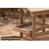 imageDutchCrafters Recycled Plastic Poly Large Raised Platform Covered Ground Fly Through Bird Feeder with Removable Seed Tray for Outdoors  USA Amish Made Weathered WoodMilwaukee Brown