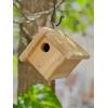 imageDutchCrafters Small Diamond Cedar Wood Wren Birdhouse Outdoor Wooden Bird House Hanging Mount Birdhouse for Outside  Amish Made in USA