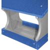 imageDutchCrafters Small Hanging Poly Bird Feeder Blue ampamp Light GrayBlue  Light Gray