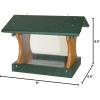 imageDutchCrafters Small Hanging Poly Bird Feeder Blue ampamp Light GrayTurf Green  Cedar