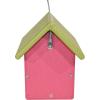 imageDutchCrafters Small Plastic Poly Hanging Bird House with Perch and Detachable Roof Outdoor Nesting Box for Wild Birds  Amish Made in USA Light Gray ampamp Aruba BlueLime Green  Pink