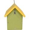 imageDutchCrafters Small Plastic Poly Hanging Bird House with Perch and Detachable Roof Outdoor Nesting Box for Wild Birds  Amish Made in USA Light Gray ampamp Aruba BlueLemon Yellow  Lime Green