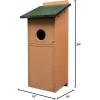 imageFlicker Woodpecker Post Mount Poly Bird House Box Turf Green ampamp CedarTurf Green  Cedar