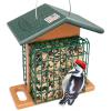 imageDutchCrafters Amish Poly Recycled Plastic Hanging Double Suet Feeder with Covered Roof Perches  Two Cage Bird Seed Block Cake Holder  Made in USA Tudor Brown ampamp WeatherwoodTurf Green  Cedar