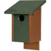 imageDutchCrafters Classic Bluebird Poly Bird House  Post Mount Turf Green ampamp CedarTurf Green  Cedar