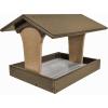 imageDutchCrafters Fly by Plastic Poly Post Mount Bird Feeder with Covered Roof for Wild Birds  Durable All Weather Birdfeeder Tray for Outdoors Tudor Brown ampamp Weathered WoodTudor Brown  Weathered Wood