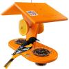 imageDutchCrafters Plastic Poly Hanging Orange Oriole Bird Feeder with Grape Jelly Cup and Fruit Slice Holders Baltimore Oriole Feeder for Outdoor Outside Orange Double CupOrange