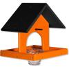 imageDutchCrafters Plastic Poly Hanging Single Oriole Bird Feeder with Nectar Cup ampamp Fruit Slice Holder Outdoor Fruit and Jelly Feeder  Amish Made in USA Orange ampamp OrangeBlack  Orange