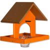 imageDutchCrafters Plastic Poly Hanging Single Oriole Bird Feeder with Nectar Cup ampamp Fruit Slice Holder Outdoor Fruit and Jelly Feeder  Amish Made in USA Orange ampamp OrangeCedar  Orange
