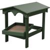 imageDutchCrafters Recycled Plastic Poly Large Raised Platform Covered Ground Fly Through Bird Feeder with Removable Seed Tray for Outdoors  USA Amish Made Weathered WoodTurf Green
