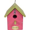 imageDutchCrafters Small Plastic Poly Hanging Bird House with Perch and Detachable Roof Outdoor Nesting Box for Wild Birds  Amish Made in USA Light Gray ampamp Aruba BlueLime Green  Pink