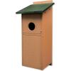 imageFlicker Woodpecker Post Mount Poly Bird House Box Turf Green ampamp CedarTurf Green  Cedar