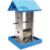 imageSong Bird Hanging Poly Bird Feeder Black ampamp Lime Mounting Style  HangingBlue  Light Gray