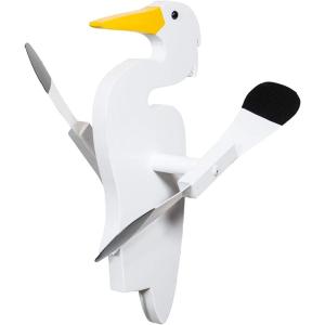 imageDutchCrafters Fun Whirligig Whirlybird Wind Spinner for Outdoors Lawn Garden Yard Dcor  Amish Made in USA OrioleEgret