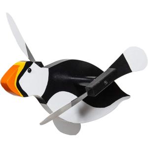 imageDutchCrafters Fun Whirligig Whirlybird Wind Spinner for Outdoors Lawn Garden Yard Dcor  Amish Made in USA OriolePuffin