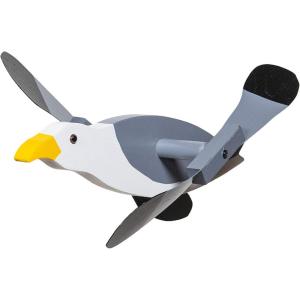 imageDutchCrafters Fun Whirligig Whirlybird Wind Spinner for Outdoors Lawn Garden Yard Dcor  Amish Made in USA OrioleSeagull