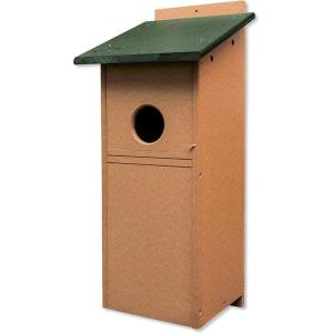 imageFlicker Woodpecker Post Mount Poly Bird House Box Turf Green ampamp CedarTurf Green  Cedar