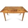 imageDutchCrafters Amish Reclaimed Solid Wood Rustic Farmhouse Dining Table with Breadboard Ends Farmhouse Kitchen Table 5 Light NaturalLight Natural