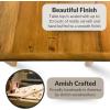 imageDutchCrafters Amish Reclaimed Solid Wood Rustic Farmhouse Dining Table with Breadboard Ends Farmhouse Kitchen Table 5 Light NaturalLight Natural