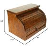 imageDutchCrafters Amish USA Made Solid Wood Countertop Bread Box Bread Holder for Kitchen Counter Large Bread Box for Kitchen Countertop Cherry  NaturalCherry  Michaels Cherry