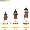 imageDutchCrafters Barnegat NJ Lighthouse Replica Garden Statues with Dusk to Dawn Solar Outdoor Lighting Solar Garden Decor for Outside Lighthouse Gifts  Amish Furniture Made in USA 2 with Base5 with Base