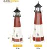 imageDutchCrafters Barnegat NJ Lighthouse Replica Garden Statues with Dusk to Dawn Solar Outdoor Lighting Solar Garden Decor for Outside Lighthouse Gifts  Amish Furniture Made in USA 2 with Base6 with Base