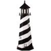 imageDutchCrafters Cape Hatteras NC Decorative Light Up Wooden Lighthouse Outdoor Yard Garden Statue  Amish Made in America 5 PatrioticBlack  White