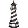 imageDutchCrafters Cape Hatteras NC Decorative Light Up Wooden Lighthouse Outdoor Yard Garden Statue  Amish Made in America 5 PatrioticBlack  White