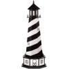 imageDutchCrafters Cape Hatteras NC Decorative Light Up Wooden Lighthouse Outdoor Yard Garden Statue  Amish Made in America 5 PatrioticBlack  White