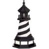 imageDutchCrafters Cape Hatteras NC Decorative Light Up Wooden Lighthouse Outdoor Yard Garden Statue  Amish Made in America 5 PatrioticBlack  White