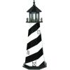 imageDutchCrafters Cape Hatteras NC Decorative Light Up Wooden Lighthouse Outdoor Yard Garden Statue  Amish Made in America 5 PatrioticBlack  White