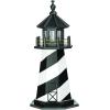 imageDutchCrafters Cape Hatteras NC Decorative Light Up Wooden Lighthouse Outdoor Yard Garden Statue  Amish Made in America 5 PatrioticBlack  White